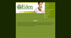 Desktop Screenshot of edennaturalhealth.net