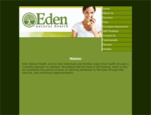 Tablet Screenshot of edennaturalhealth.net