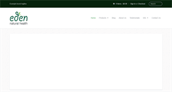 Desktop Screenshot of edennaturalhealth.com.au